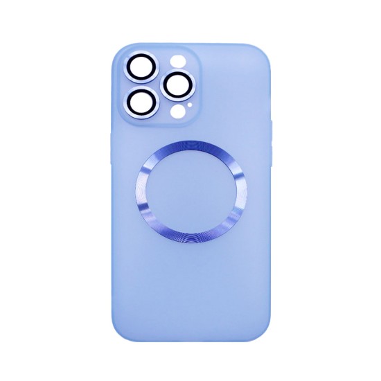 Magnetic Case with Camera Lens for Apple iPhone 14 Pro Max Blue